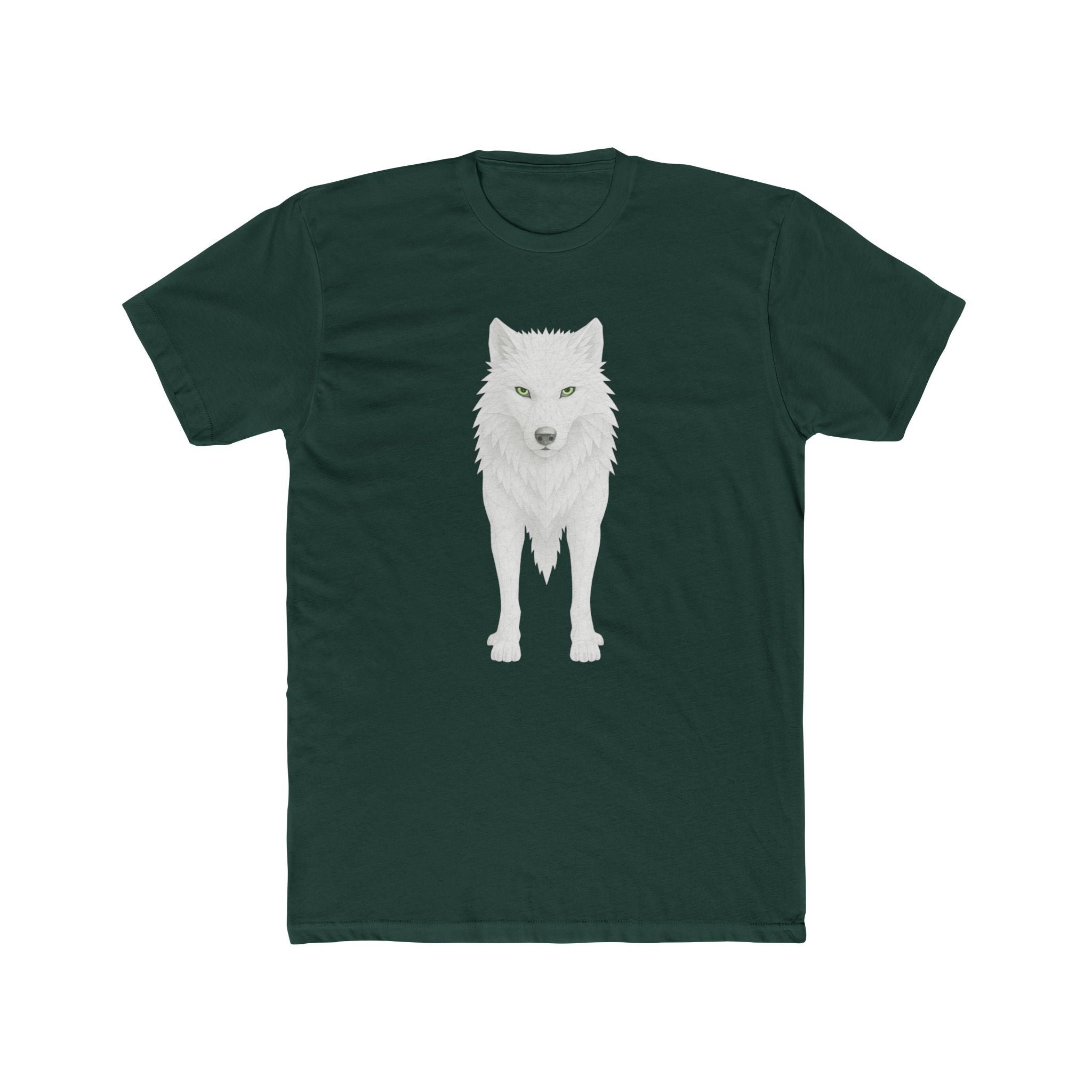 Lone Wolf Graphic Tee — Minimalist White Wolf Shirt