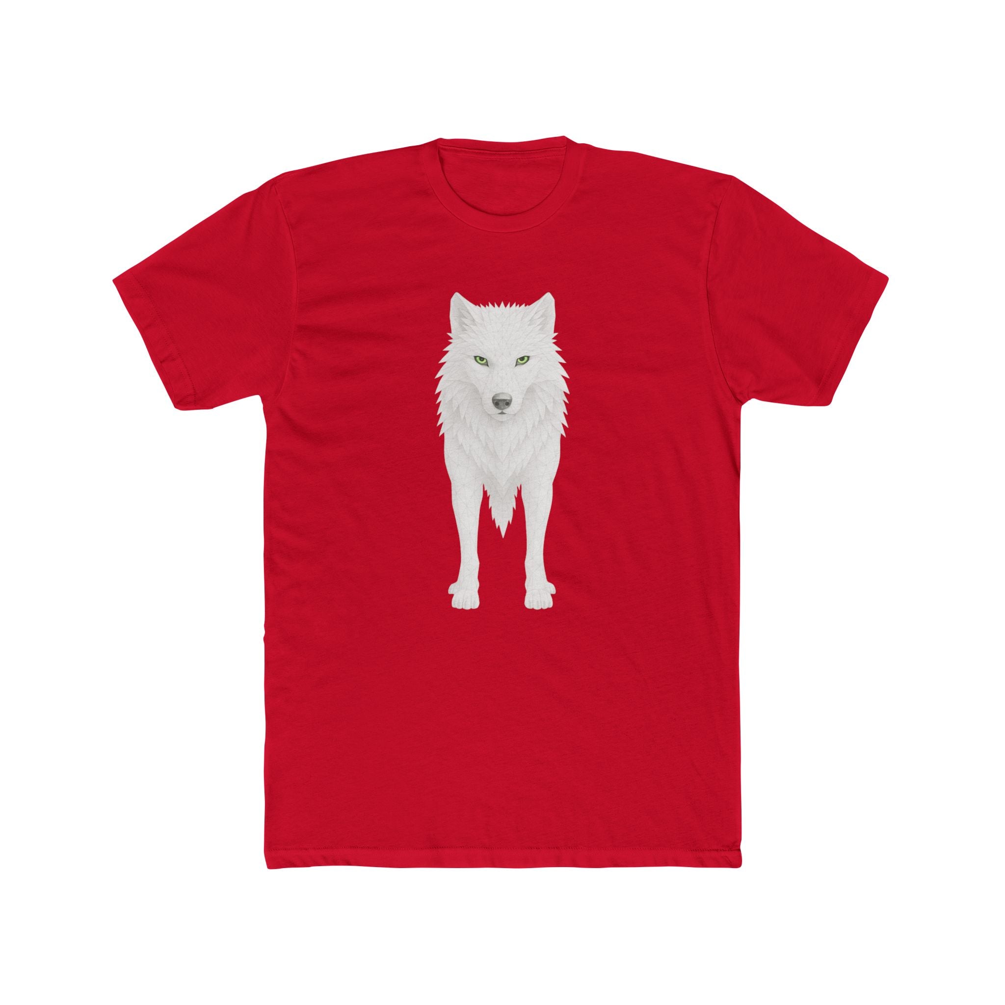 Lone Wolf Graphic Tee — Minimalist White Wolf Shirt
