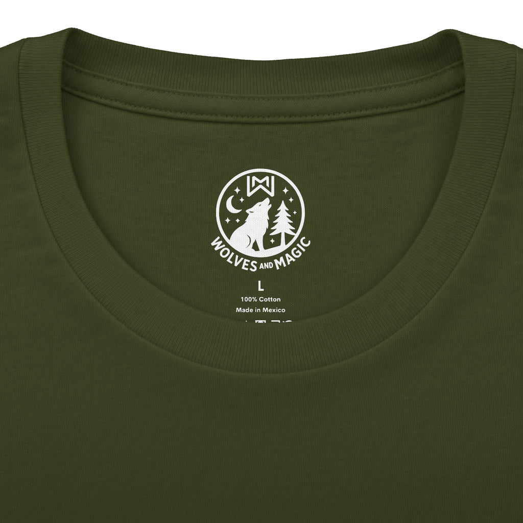 Crew Tee — smile garage green and orange neon