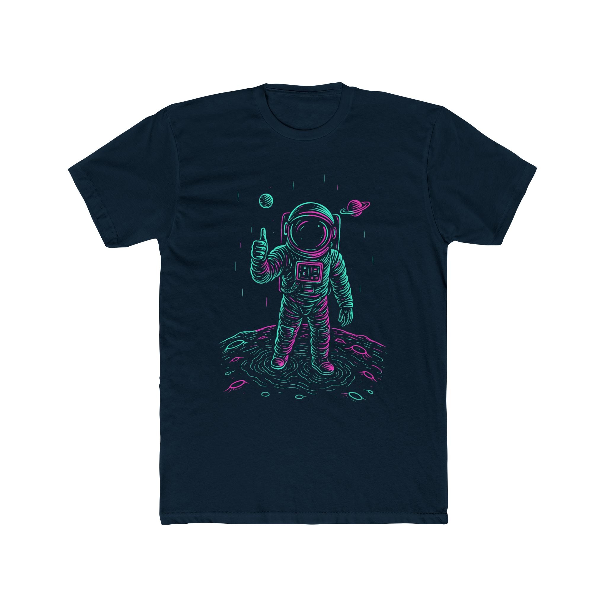 Status update, Astronaut — Retro Space Explorer Graphic Tee