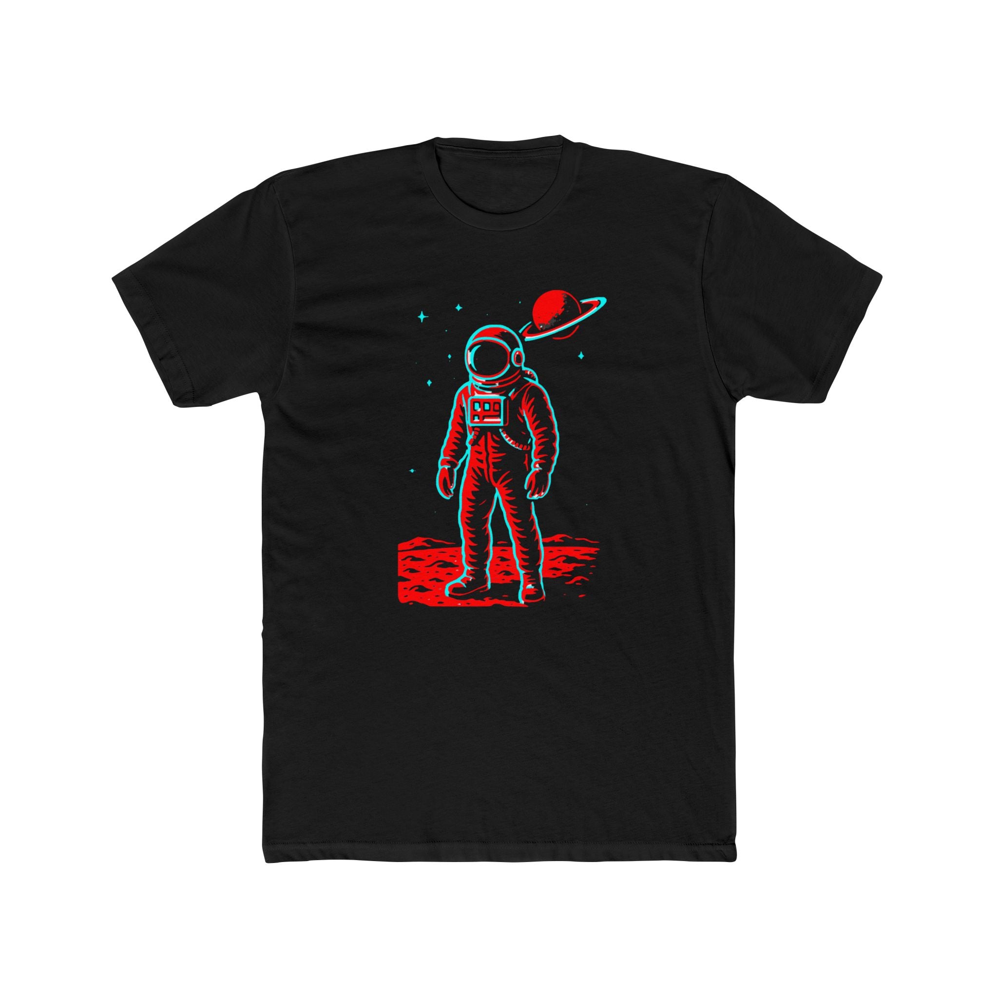 Astronaut Graphic Tee — Retro Neon Space T-Shirt
