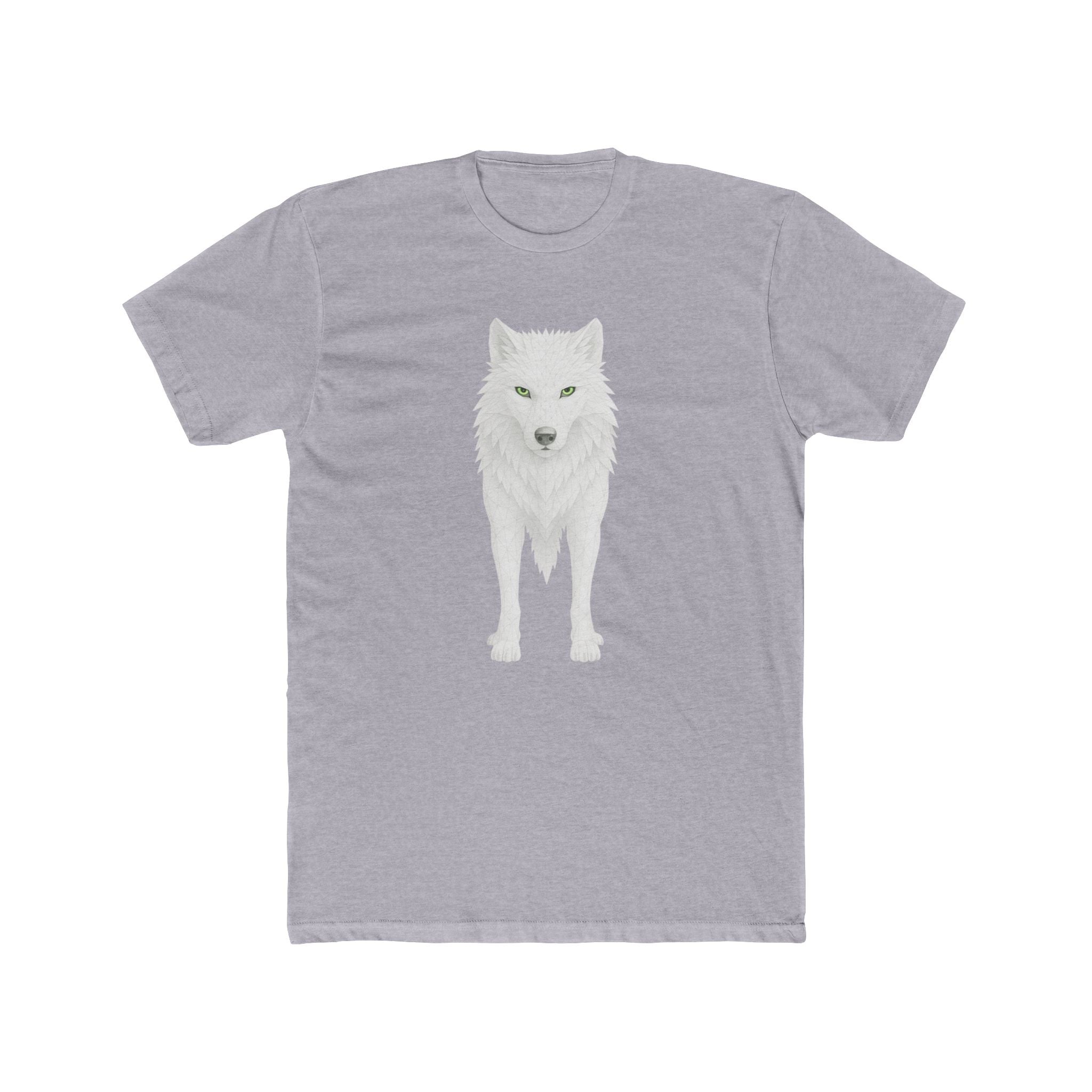 Lone Wolf Graphic Tee — Minimalist White Wolf Shirt