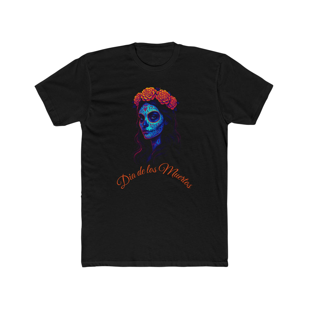 Vibrant Sugar Skull Tee, Fun Graphic T-Shirt, Unisex Day of the Dead Shirt, Halloween Costume Top, Unique Gift Idea