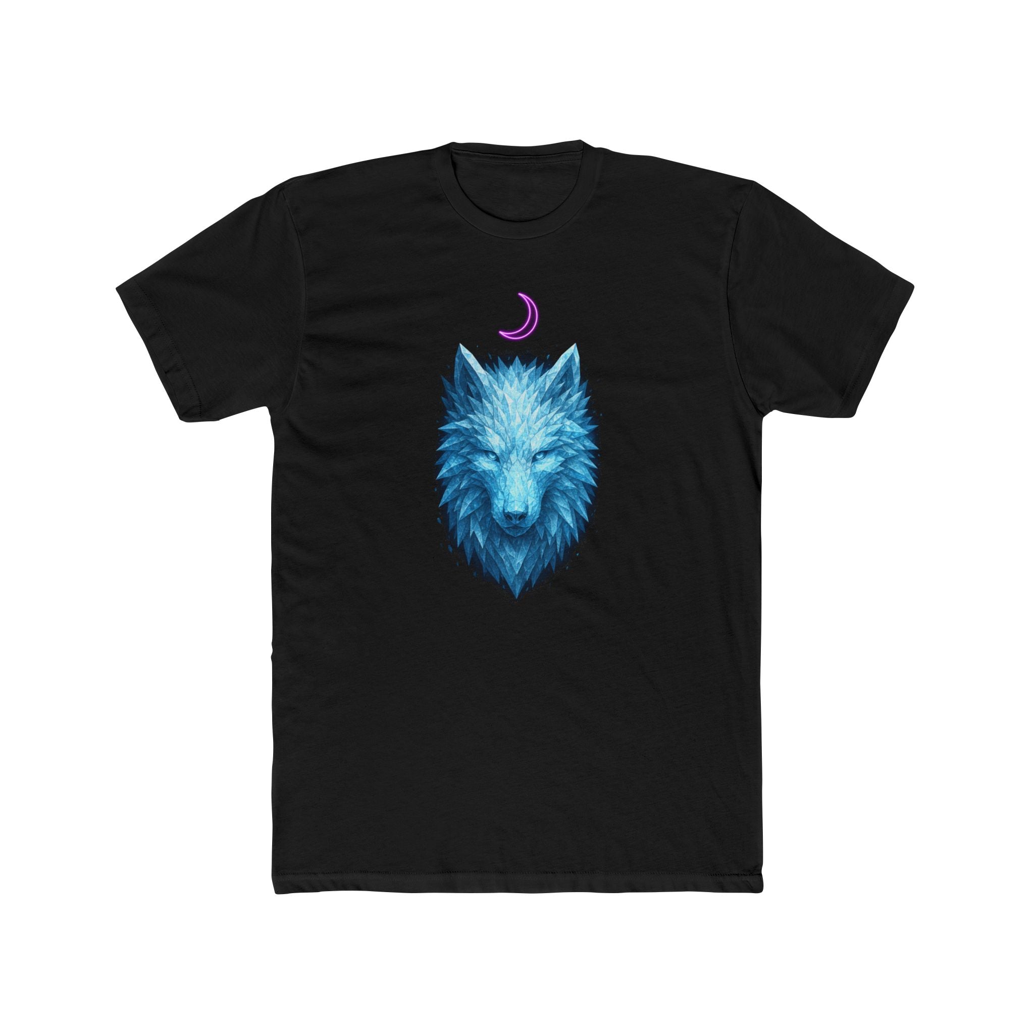 Blue Wolf Moon T-Shirt — Mystic Wolf Portrait Tee