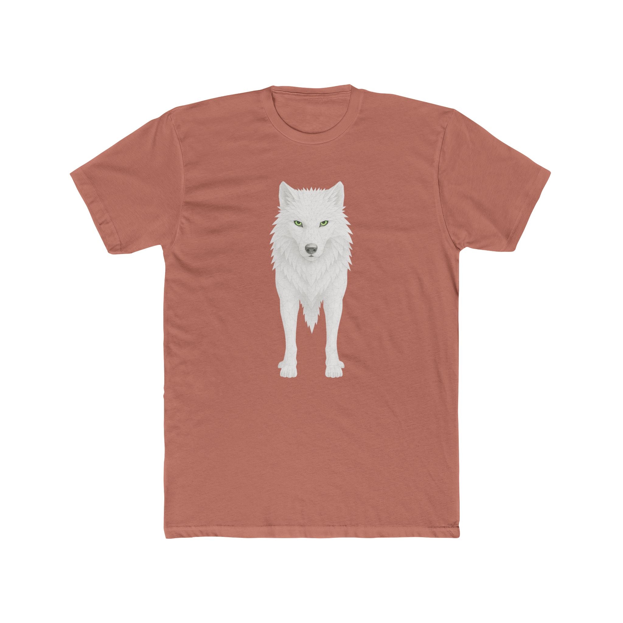 Lone Wolf Graphic Tee — Minimalist White Wolf Shirt